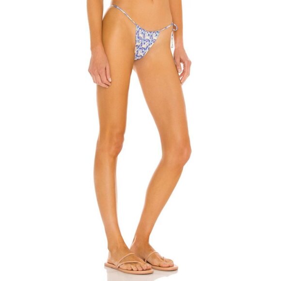 💕FRANKIES BIKINIS💕 Ziggy Skimpy String Bikini Bottom Monarch Butterfly L NWOT - Picture 8 of 14